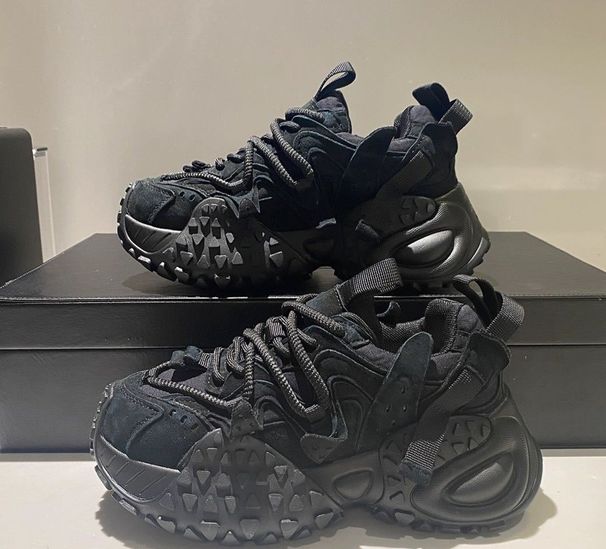Retro Tire Sole Dad Shoes Men Summer Old Leather Men's Shoes European Goods All Match Sports Casual Shoes_vogvips.com