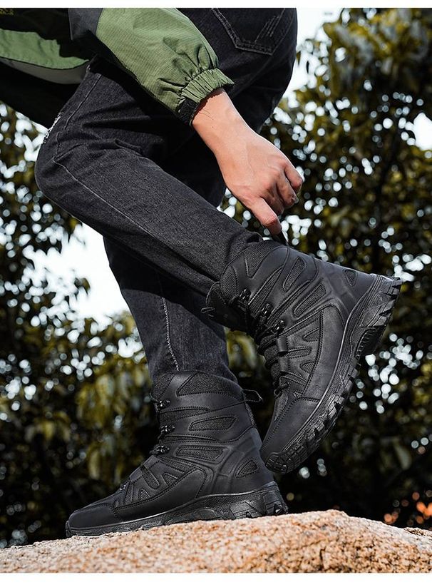 Men's Casual Shoes Outdoor Boots Outdoor Shoes And Boots Men's Sports Shoes Autumn And Winter High Top Hiking Outdoor Mountaineering Shoes_vogvips.com
