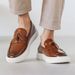 Men's flowing loafers casual leather shoes for men comfortable soft soled slip-on bean shoes for men_vogvips.com