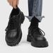 Men's Classic Black Derby Shoes With Thick Sole & Height Increase – Stylish Low-Cut Business Casual Footwear_vogvips.com