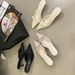 2026 Spring New European And American Style Open-Back Pointed Toe Lace Bow Elegant Sandal High Heel Cloed-Toe_vogvips.com