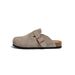 Women's Exclusive Genuine Leather Flat Slippers Brown Apricot Gray Beige Spring Autumn Fashion Footwear_vogvips.com