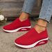 2026 New Comfortable Rocking Fly Woven Anti Slip Soft Sole, Mother's Shoes, Mesh Air Cushion Sports Women's Shoes_vogvips.com