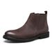 European Warm Series Winter High-top Shoes British Genuine Leather Ankle Versatile Men's Martin Casual Boots Trendy_vogvips.com
