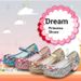 Glitter Party Shoes For Dance & Special Occasions – Shimmer PU Ballet Flats With Soft Anti-Slip Sole, Adjustable Hook Loop Strap (White/Red/Pink/Gold)_vogvips.com