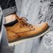 Men's High-top Shoes Leece Warm Short Boots Wear-resistant Casual Martin Boots Men's Shoes_vogvips.com