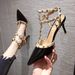 Studded Nude High Heels Women Thin Heel 2025 Spring Autumn New Pointed Toe Versatile Internet Celebrity Sexy Backless_vogvips.com
