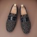 Summer New Bean Casual Trendy Leather Soft Bottom Fashion Printed High End Men's Le Fu Shoes_vogvips.com
