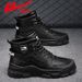 Pull-back Shoes For Men, New Spring Models, Men's Casual Sports High-top Martin Boots, Work Shoes, Non-slip And Wear-resistant Shoes M_vogvips.com