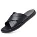 Summer 2025 Men's New Fashionable And Trendy Leather One-piece Anti Slip Sandals_vogvips.com
