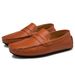 Men’s Shoes New Summer Men's Shoes Genuine Leather Moccasins Hot Style Large Size Korean Style Casual Lazy Versatile Slip On_vogvips.com