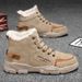 Men's Winter Snow Boots Waterproof Slip-Resistant High-Top Thermal Lined Casual Shoes For Outdoor Hiking_vogvips.com