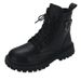Genuine Soft Leather Children's Martin Girls Single Boys Spring And Autumn Student Short Boots_vogvips.com