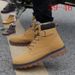 European Warm Series 2025 Autumn Winter Trendy Large Size 46 Work Men's British Style Padded Sports Martin Boots Outdoor Leather Hiking Shoes_vogvips.com