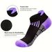 6 Pairs Women's Compression Sports Socks, Made Of Breathable Moisture Absorbing Fabric, Suitable For Running And Cycling_vogvips.com
