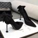 2025 New European And American Spring/Autumn High Heels, Sexy Shallow Bowknot Pointed Toe Stiletto Professional Work_vogvips.com