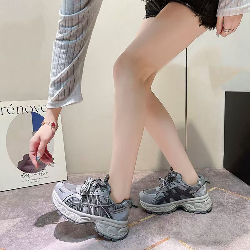 Retro Platform Dad Shoes For Women, 2026 Spring New Style, Petite Size Running Shoes_vogvips.com