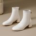 680133-1 Genuine Leather Slimming Women Martin Autumn Winter Back Zipper Fleece Thick High Heel Short Boots_vogvips.com