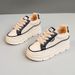 W3672 New 2024 Summer And Autumn Women's Shoes With Inner Height Increase Thick Sole Students Wear Resistant And Versatile Breathable Sneakers_vogvips.com