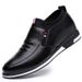 Men's Business Leather Casual Trendy 2025 Four Seasons Fashion Loafers Slip-On Lazy Shoes_vogvips.com
