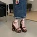 Waterproof Platform High Leopard Print Open Toe Sandals_vogvips.com