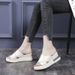 Bread Cool 2025 Summer New Thick Bottom Slippers One Line Women's Pine Cake Slope Fashion High Heel Sandals_vogvips.com