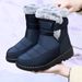 Women's Winter New Style Snow Boots With Fleece High-top Thick-soled Snow Boots For Women_vogvips.com