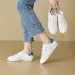 Women AI-YU-QI Sneakers Genuine Leather Autumn Flat Lace-up Casual Shoes Anti-slip Women's Skateboarders_vogvips.com