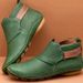 Autumn Winter New 2024 Shoes Women's Martin Velcro Flat Short Low-Cut Large Size Boots_vogvips.com