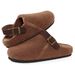 Asgard Women's Fuzzy Clogs Slipper Winter Non-slip Cork Footbed Mules With Adjustable Strap Lady Plush Lined Casual_vogvips.com