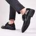 Euro Step New Handmade For Men Business Formal Genuine Leather British Casual High-end Slip-on Sheepskin Men's Shoes_vogvips.com