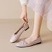 Round Head Single Shoes Women's Shallow Mouth Bow Soft-soled Ballet French Small Fragrant Wind Beanie Shoes_vogvips.com