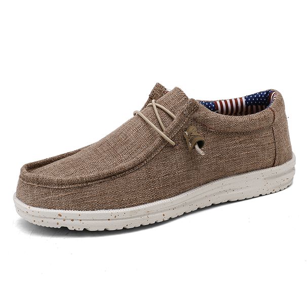Brand Casual Fashion Denim Canvas Breathable Men Walking Flat Outdoor Large Size Light Men's Shoes Loafers_vogvips.com