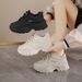 Ins Korean Version Leather Low Top Dad Shoes For Women Autumn New Breathable Student Sports Height Increasing_vogvips.com