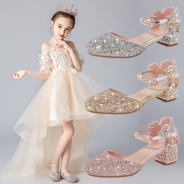 Girl Summer Fashion Crystal Closed Toe Sandals_vogvips.com