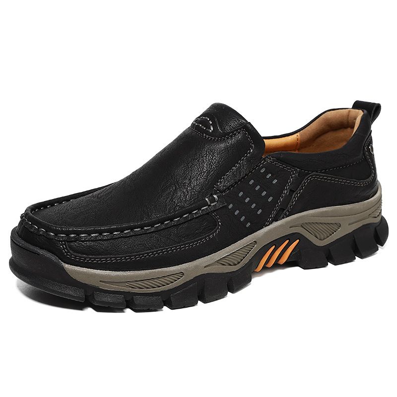 Hot-Selling Genuine Large Size Men's Outdoor Casual Leather Hiking Shoes_vogvips.com
