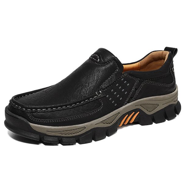 Hot-Selling Genuine Large Size Men's Outdoor Casual Leather Hiking Shoes_vogvips.com