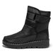 1178225343@qq.com 23 New Model Foreign Trade Cross-Border Warm Snow With Velcro Waterproof European Size 44 Boots Casual Women's Shoes_vogvips.com
