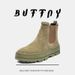Thick-soled Heightening Tooling Boots Sleeve Martin Boots Couple Casual Chelsea Boots_vogvips.com