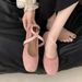 Fashionable Pink Ballet Flats For Women 2025 New Summer Soft Sole Mary Jane Shoes To Match Dresses_vogvips.com