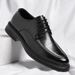 Men's Genuine Leather Oxford Shoes For Wedding Formal Business Casual_vogvips.com