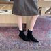 2025 Autumn Winter New French Style Pointed Toe High Heel Stiletto Short For Women Elegant Suede Back Zipper Slim Boots_vogvips.com