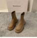Thick Soled Thin White Martin Boots Women S Shoes Autumn And Winter Plus Velvet High Quality Short French Nude_vogvips.com