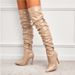 2020 New Women's Shoes Pointed Toe Patent Leather High Stiletto Heel Long Boots Women Yxb2443-1_vogvips.com