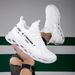 Large Size Sports Style Casual Flyknit Hollow Running Men's Shoes Breathable Comfortable_vogvips.com