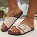 One Word Slippers Women 2025 New Beach Open Toe Flat For Women, Plus Size Women's Sandals_vogvips.com