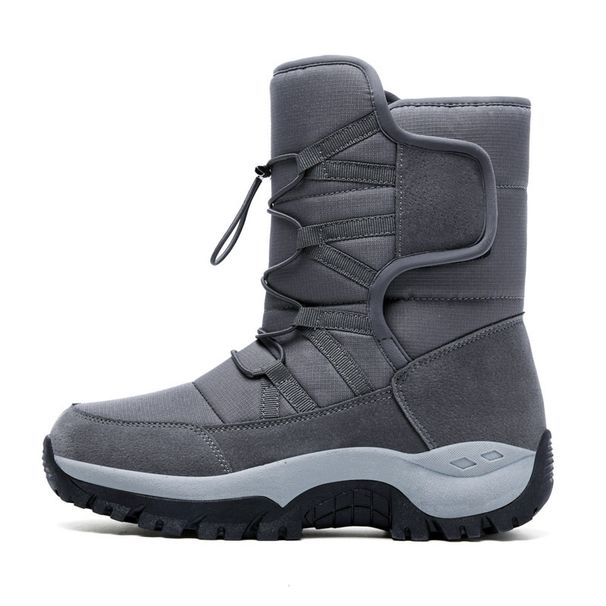 High Top Cotton Padded Winter Hiking Shoes Warm Non-Slip Ski Shoes for Men And Women Outdoor Snow Mountain Shoes_vogvips.com