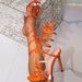 Women's Shoes Snake Shaped Wrapped Strappy Sandals Open Toe Rhinestone Bow Stiletto High Heel Sexy Sandals Women's Shoes Heels_vogvips.com