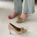 Naked Thin Heeled High Heels 2025 New Spring/summer Collection, Small Stature, Pointed Toe, Niche Design, Temperament,_vogvips.com