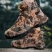 High-top Boots Men Anti-slip Lace-up Shock-absorbing Casual Shoes Men Wear-resistant Outdoor Comfortable Hiking Shoes Men_vogvips.com